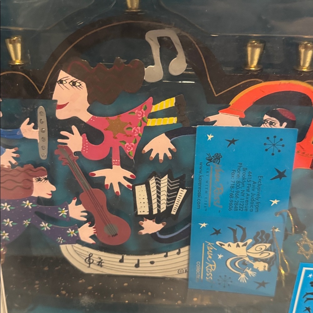 KAREN ROSSI..VINTAGE MENORAH."2000" - Picture 6 of 10